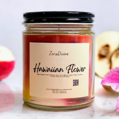 MARBLED DYE CANDLES